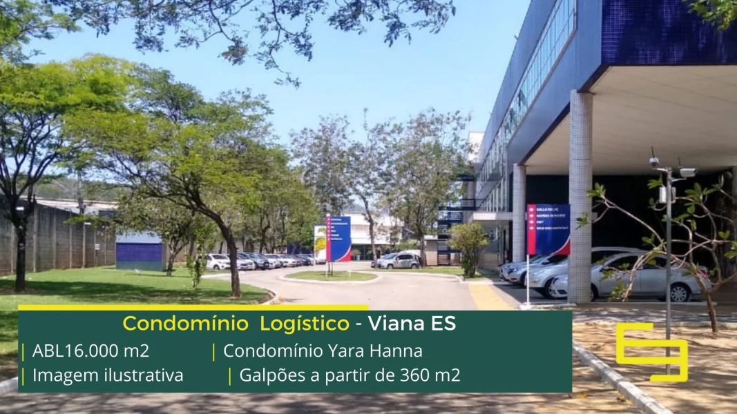 Galpão Para alugar em Viana ES. Galpões em Condomínios logísticos e industriais para alugar. Portaria, Segurança, Docas. Tudo em um só lugar!