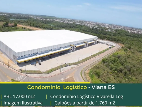 Aluguel de galpões em Serra - Vivarella Log. Galpão em Serra ES com portaria e segurança 24 horas, docas, altura de 12 metros, pátio