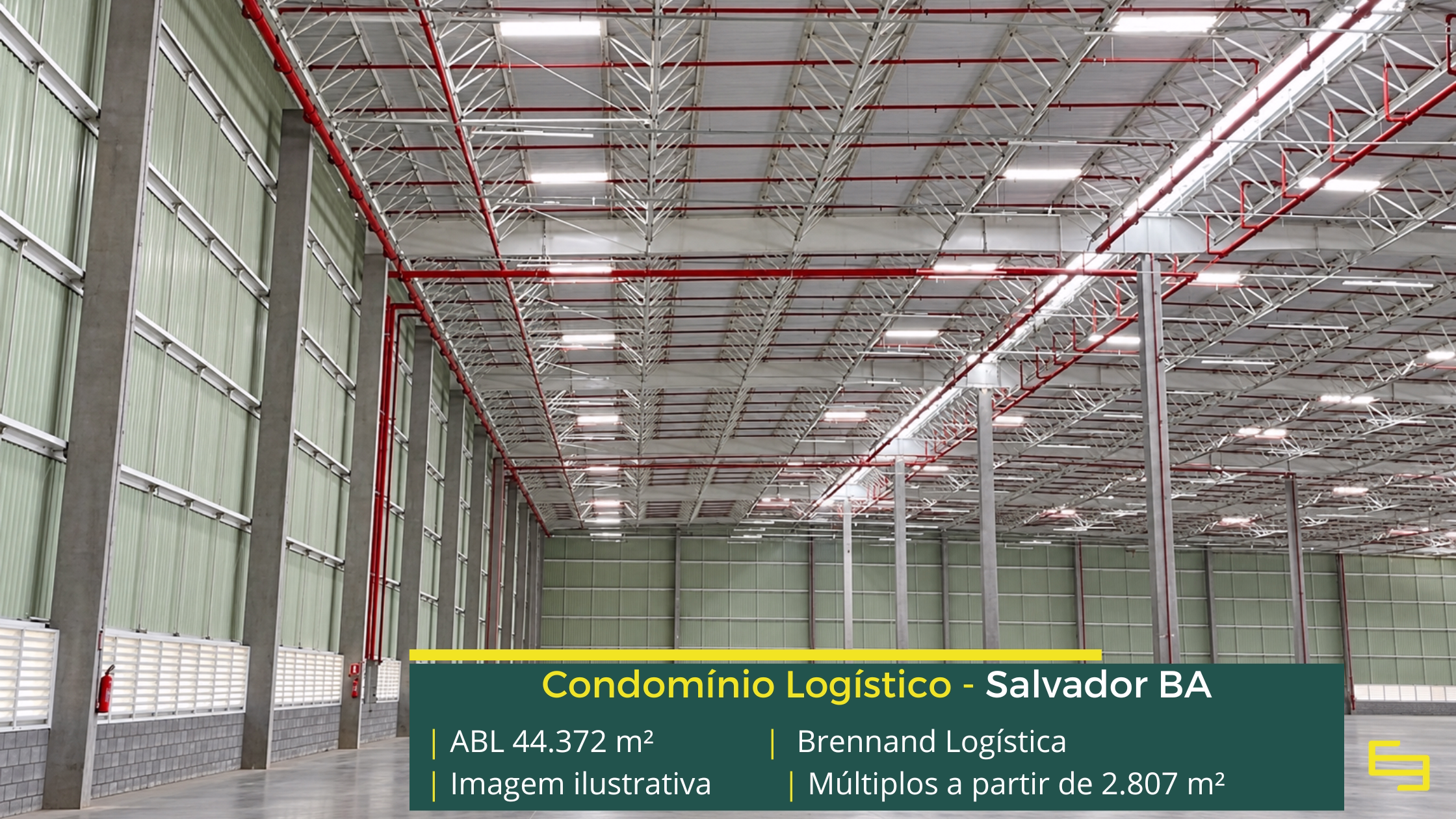 Brennand Logística Pirajá com galpões em Salvador BA, infraestrutura AAA, 78 docas, segurança 24h e áreas para operações logísticas.