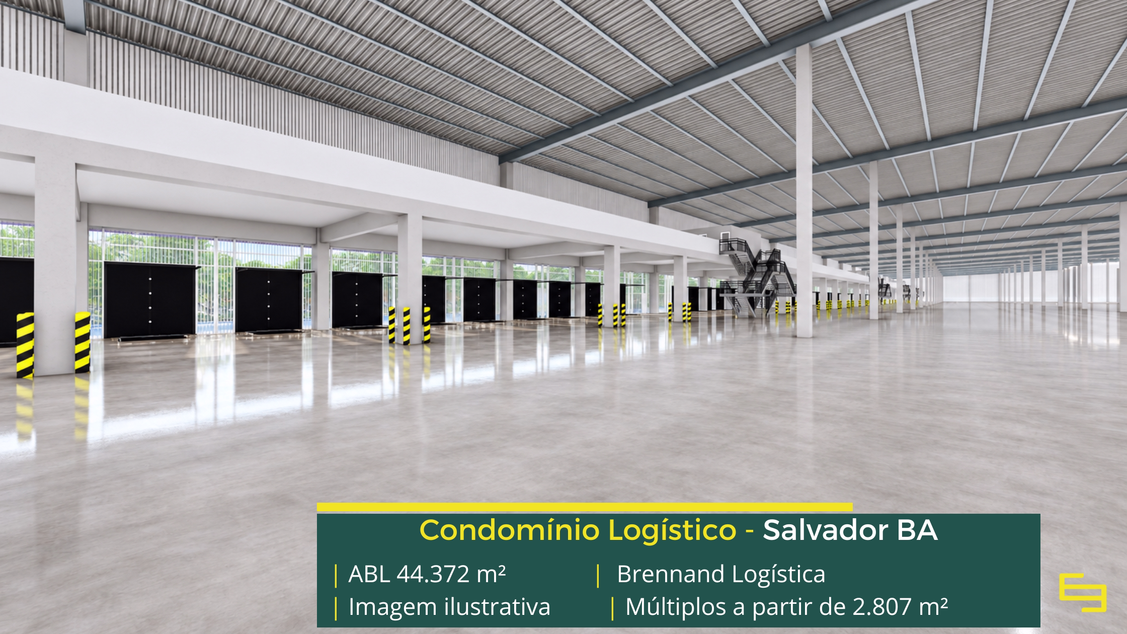 Brennand Logística Pirajá com galpões em Salvador BA, infraestrutura AAA, 78 docas, segurança 24h e áreas para operações logísticas.