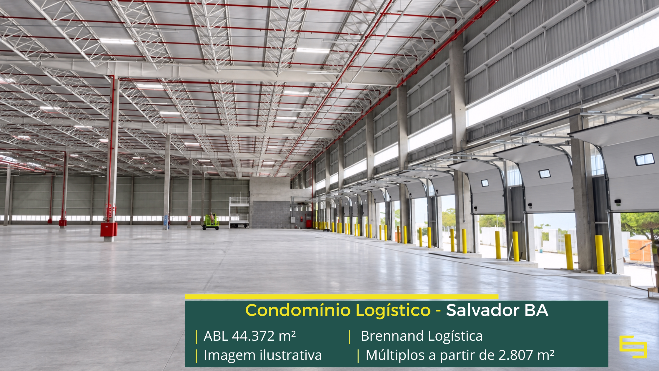 Brennand Logística Pirajá com galpões em Salvador BA, infraestrutura AAA, 78 docas, segurança 24h e áreas para operações logísticas.