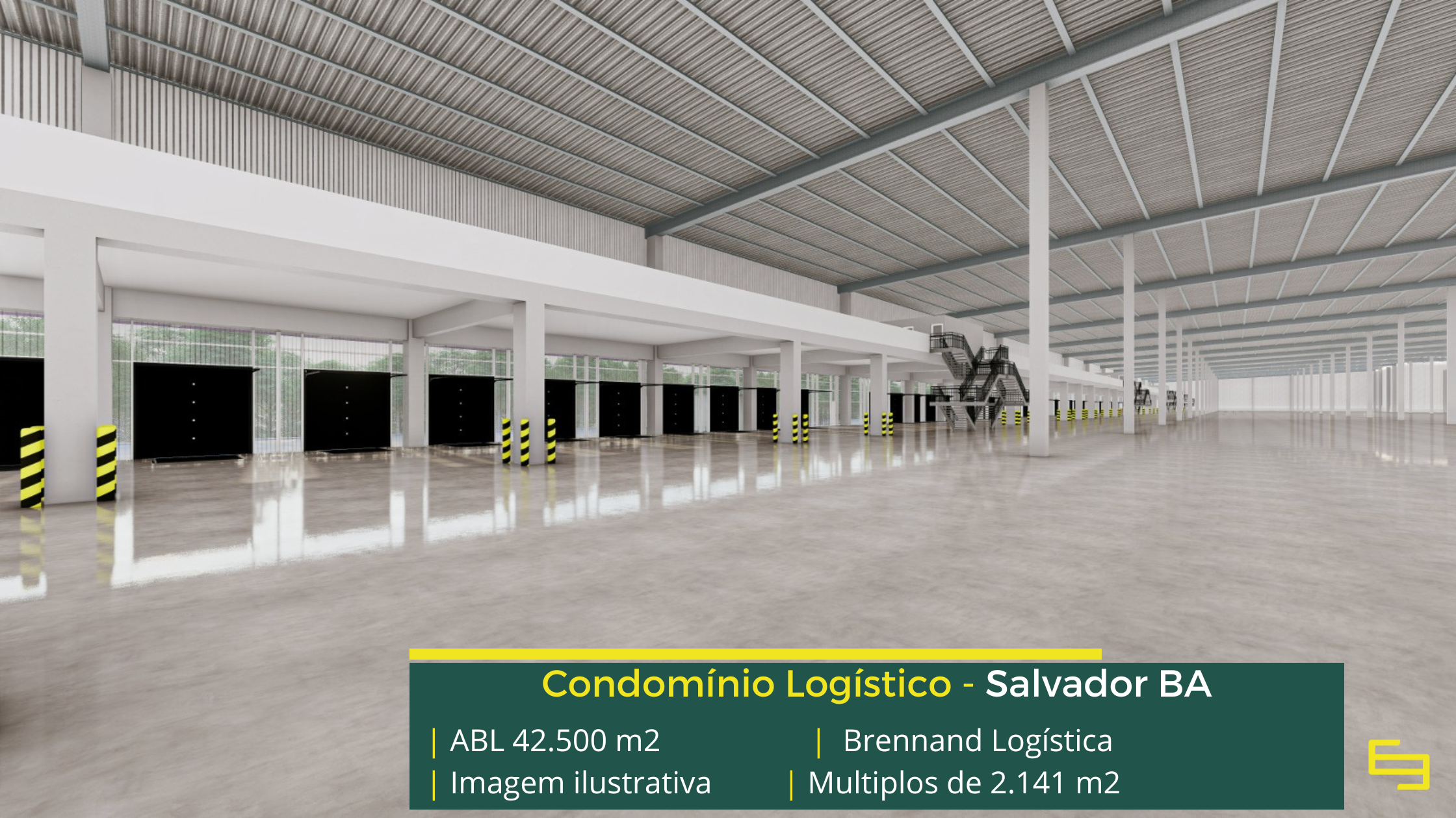 Galpão logístico para alugar - Brennand Logística. Galpões/Armazéns/Condomínios logísticos e industriais para alugar em Salvador - BA.