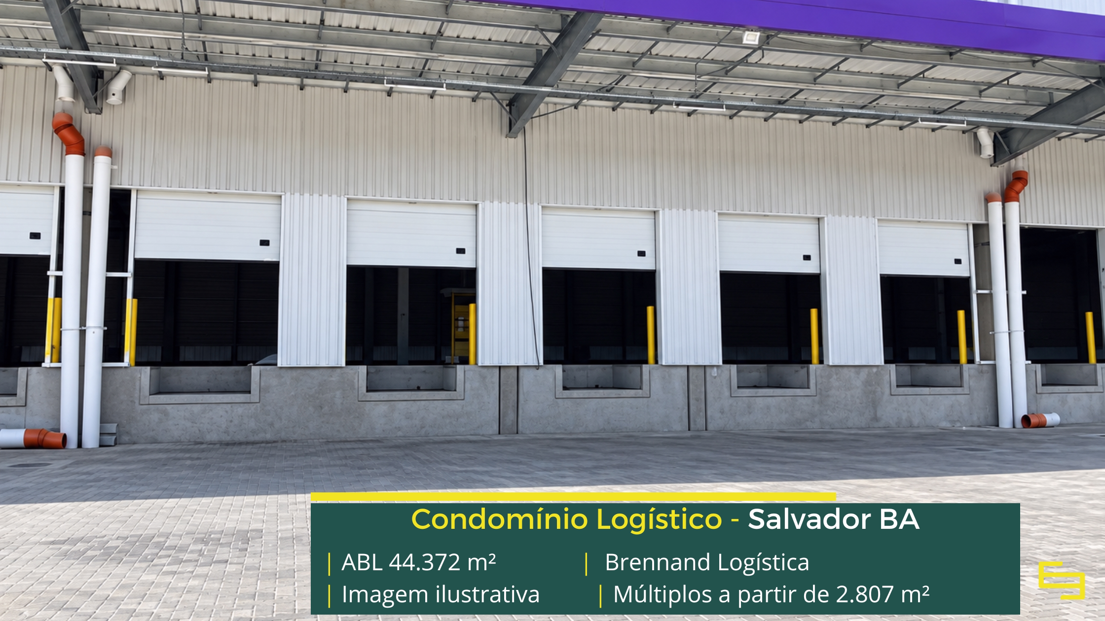 Brennand Logística Pirajá com galpões em Salvador BA, infraestrutura AAA, 78 docas, segurança 24h e áreas para operações logísticas.