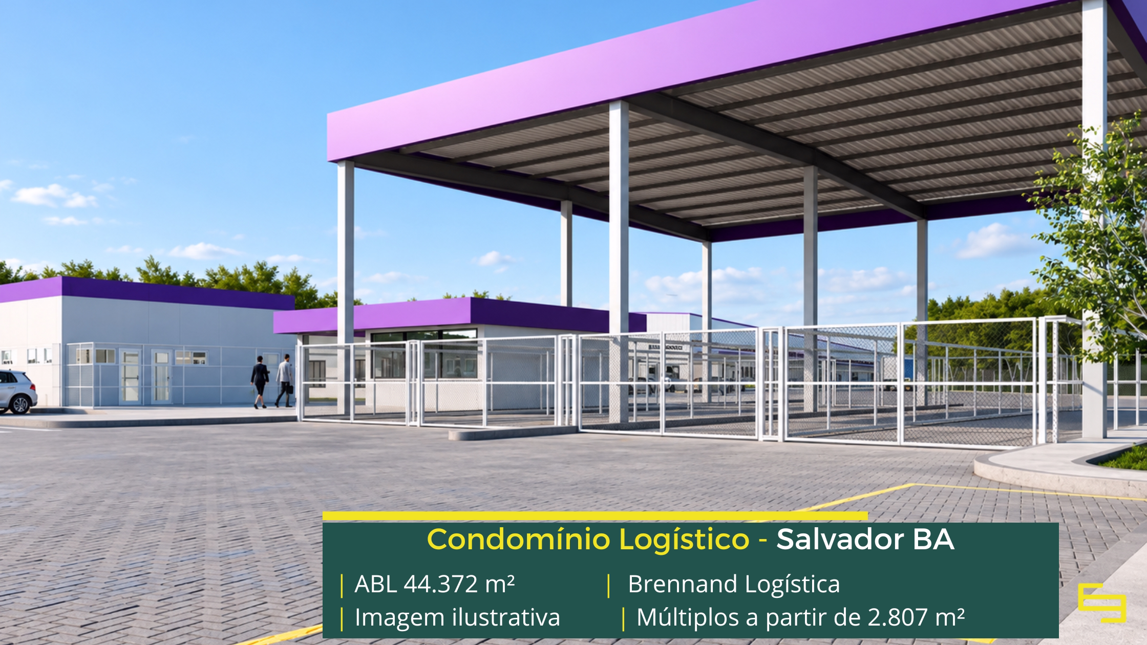 Brennand Logística Pirajá com galpões em Salvador BA, infraestrutura AAA, 78 docas, segurança 24h e áreas para operações logísticas.