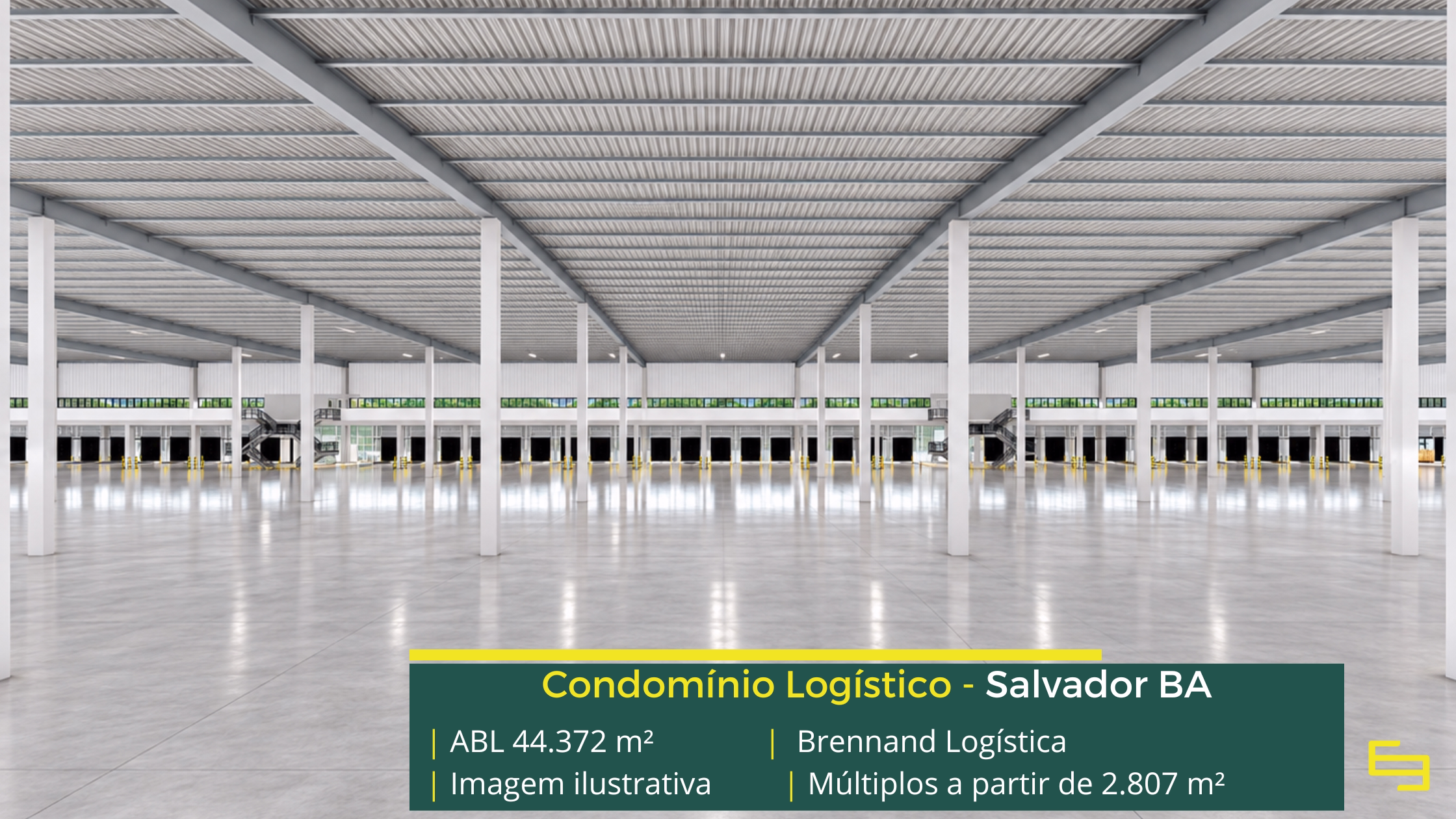 Brennand Logística Pirajá com galpões em Salvador BA, infraestrutura AAA, 78 docas, segurança 24h e áreas para operações logísticas.