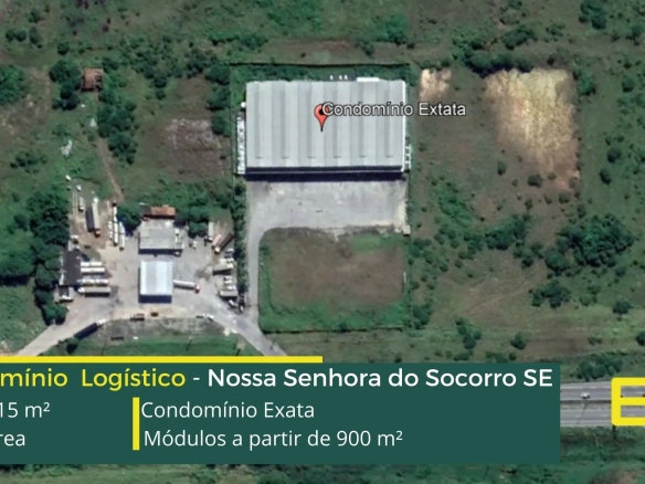 Aluguel de galpão em Nossa Senhora do Socorro - Condomínio Exata. Aluguel de galpões em Aracaju com portaria e segurança, docas, pátio