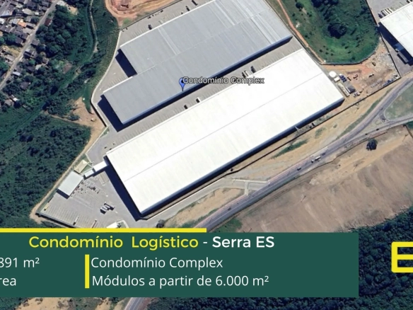 Galpão em condomínio em Serra - Condomínio Complex. Galpões/Armazéns/Condomínios logísticos e industriais para alugar em Serra - ES.