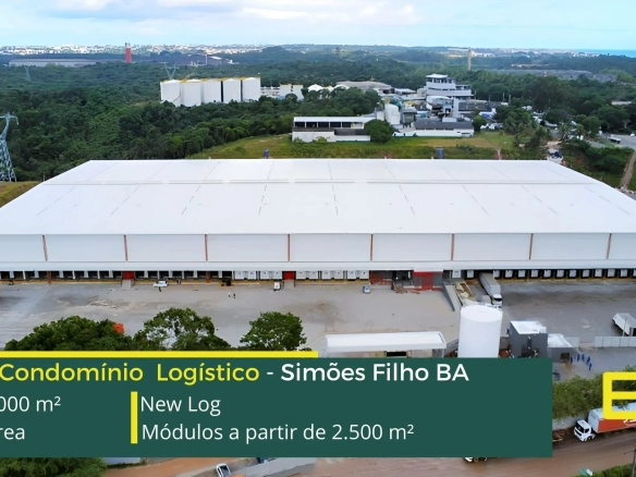 Locação de galpão em Simões Filho - New Log. Galpões/Armazéns/Condomínios logísticos e industriais para alugar em Simões Filho - BA.