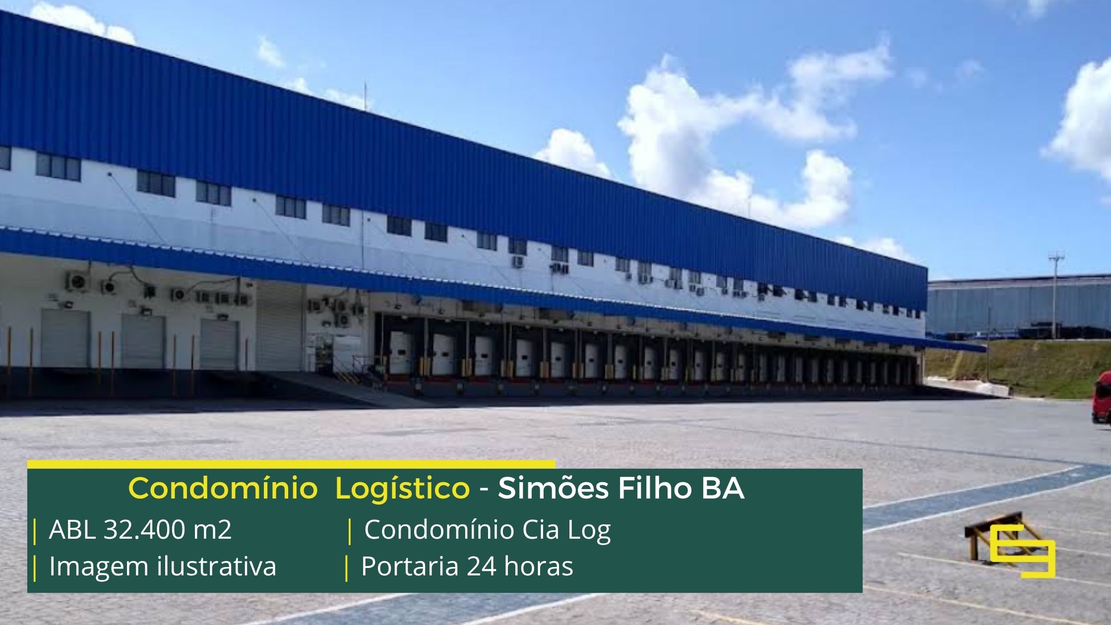 Galpão para alugar em Simões Filho BA - Condomínio Via Log. Galpões/Armazens/Condomínios logísticos para alugar, com docas e portaria 24 hs