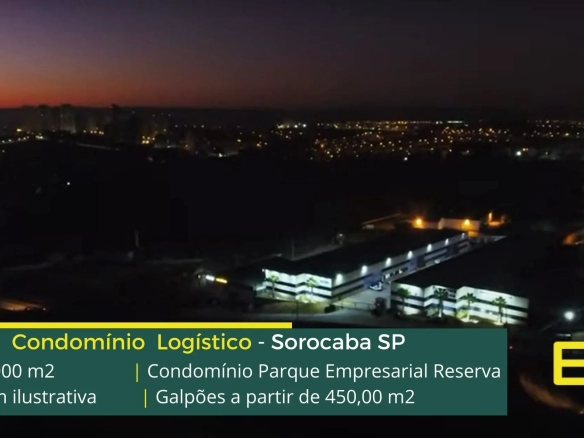 Aluguel de galpões em Sorocaba SP - Parque Reserva Empresarial. Galpões/Armazens/Condomínios logísticos e industriais para alugar em Sorocaba