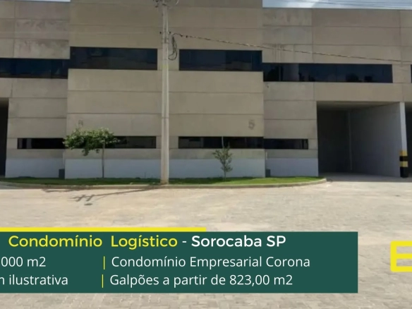 Galpão para alugar em Sorocaba SP - Condomínio Empresarial Corona. Galpões/Armazens/Condomínios logísticos para alugar em Sorocaba SP
