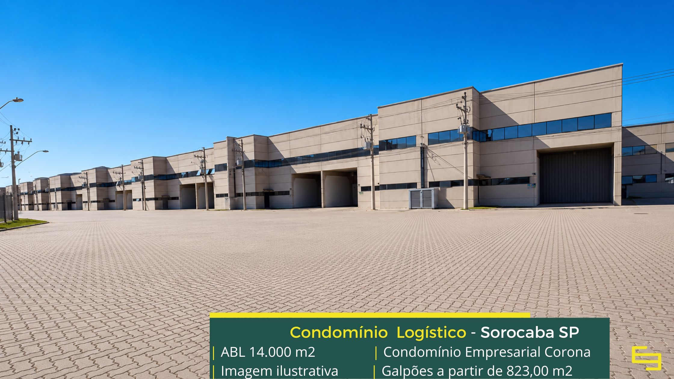 Galpão para alugar em Sorocaba SP - Condomínio Empresarial Corona. Galpões/Armazens/Condomínios logísticos para alugar em Sorocaba SP com doca