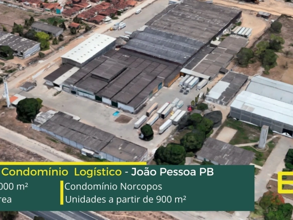 Galpões para alugar em João Pessoa - Condomínio Norcopos. Galpões/Armazéns/Condomínios logísticos e industriais para alugar em João Pessoa PB