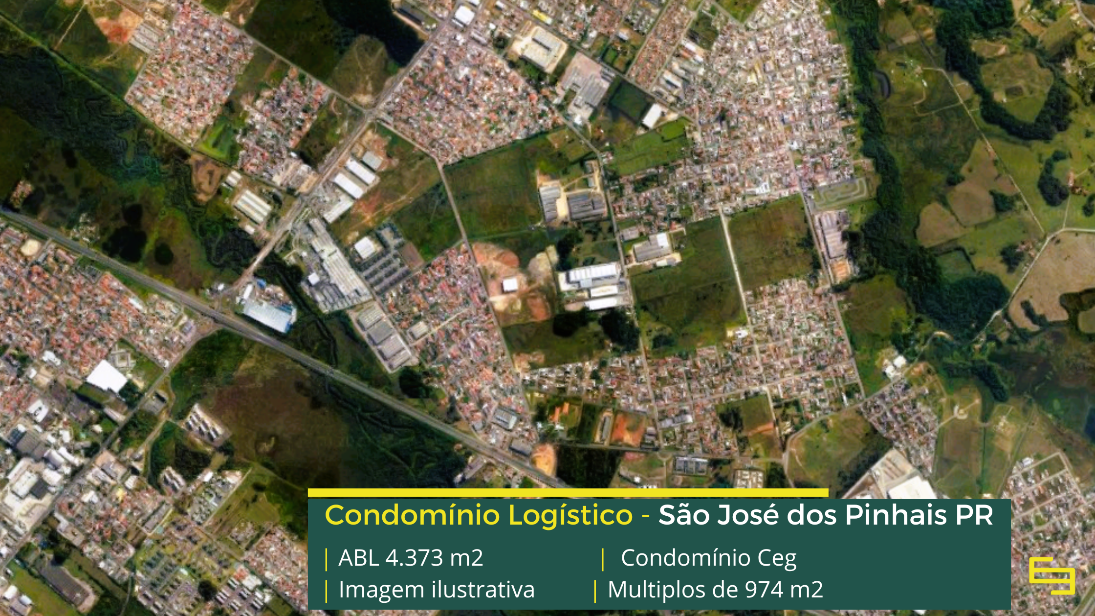 Galpões para alugar em São José dos Pinhais - Condomínio CEG. Galpões/Armazéns/Condomínios logísticos e industriais para alugar no Paraná.