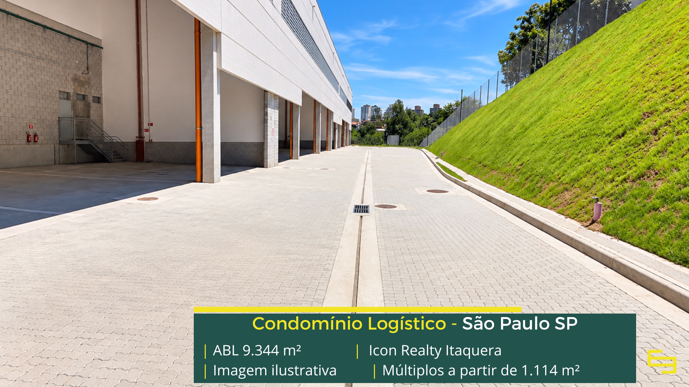 Icon Realty Itaquera: galpão em Itaquera com módulos a partir de 1.114 m², pé-direito de 12 m, piso para 5 t/m² e 12 docas.