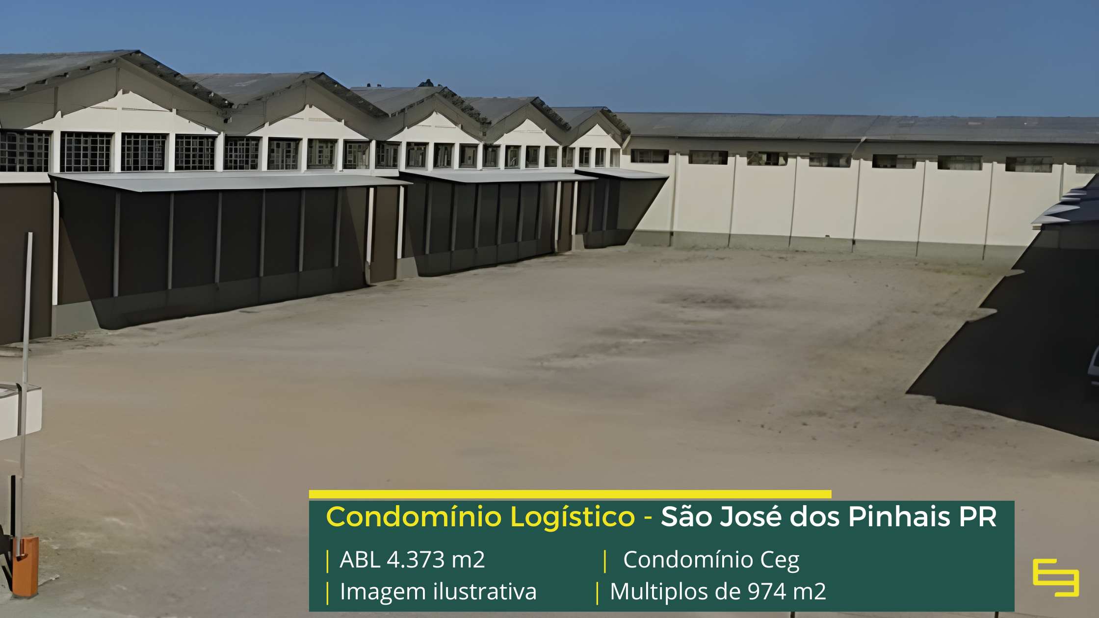 Galpões para alugar em São José dos Pinhais - Condomínio CEG. Galpões/Armazéns/Condomínios logísticos e industriais para alugar no Paraná.
