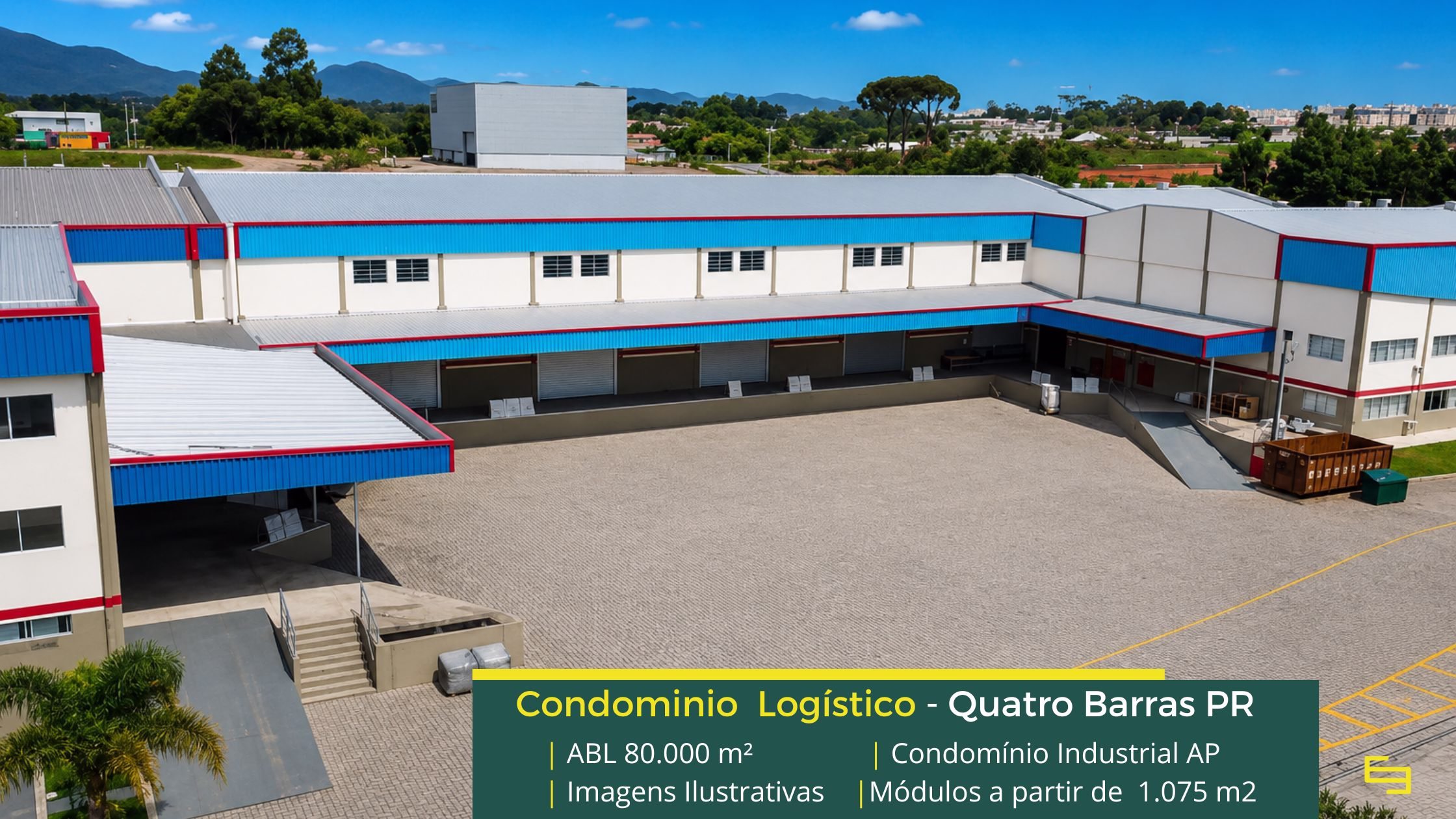 Aluguel de Galpão em Quatro Barras – Condomínio Industrial AP Aluguel de galpão em Quatro Barras - Condomínio Industrial AP. Galpões em Quatro Barras PR com portaria e segurança, módulos com docas e patio