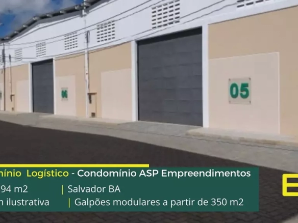Galpão para locação em Salvador - ASP Empreendimentos. Galpões em Condomínios logísticos e industriais para alugar em Salvador - BA.