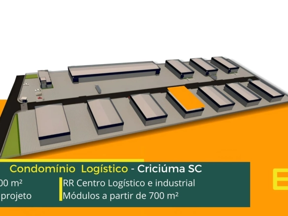 Galpão para locação em Criciúma - RR Centro Logístico e industrial. Galpões/Armazéns/Condomínios logísticos e industriais para alugar em SC.