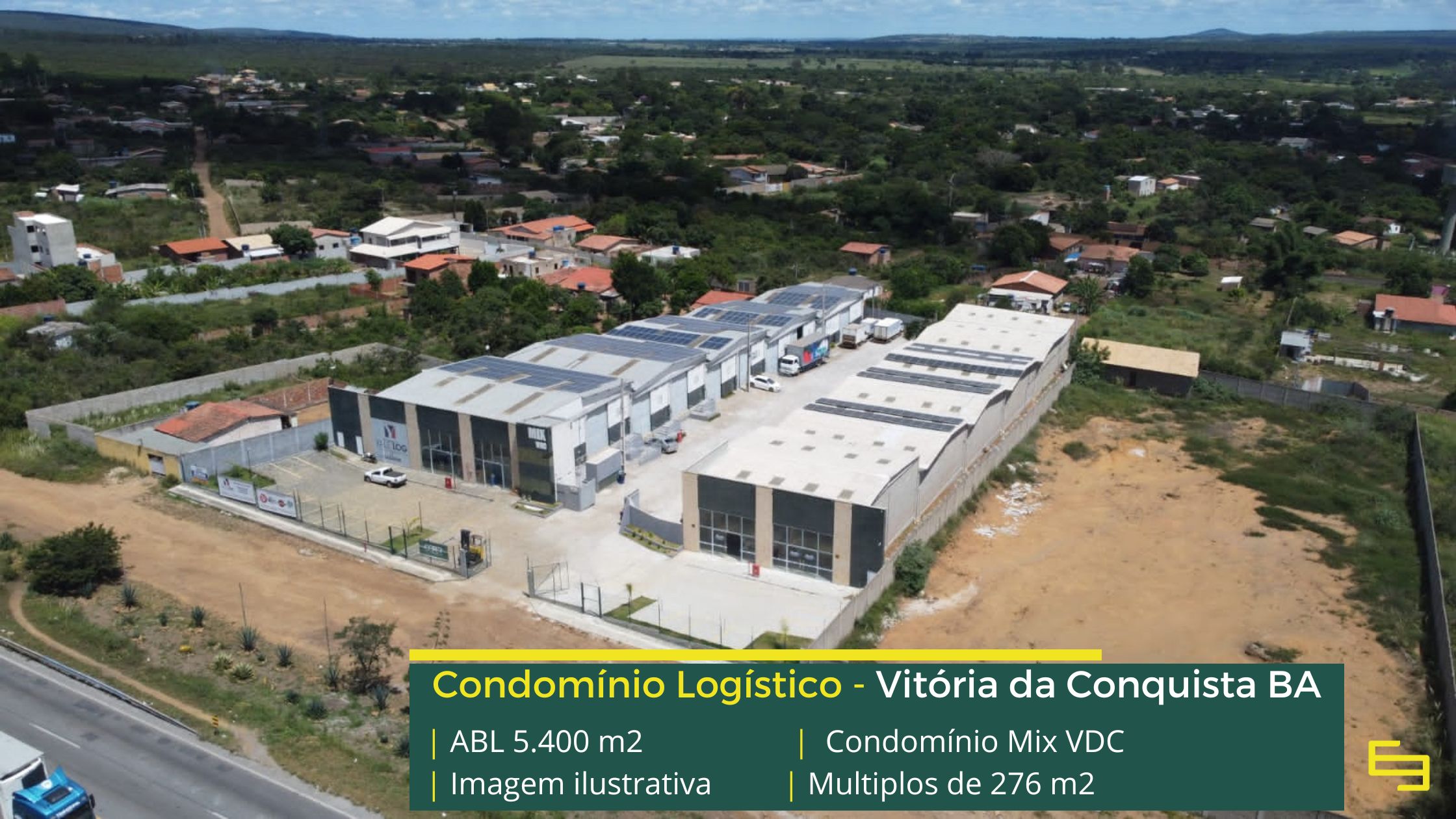 Condomínio de galpão em Vitória da Conquista - Cond. Mix VDC. Galpões/Armazéns/Condomínios logísticos e industriais para alugar na Bahia.