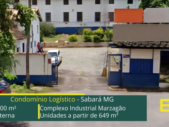 Aluguel de galpão em Sabará - Complexo Industrial Marzagão. Galpões/Armazéns/Condomínios logísticos e industriais para alugar em Sabará - MG.