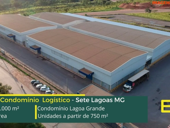 Galpões para alugar em Sete Lagoas - Condomínio Lagoa Grande. Aluguel de galpão em Sete Lagoas em condomínio comportaria e segurança, docas