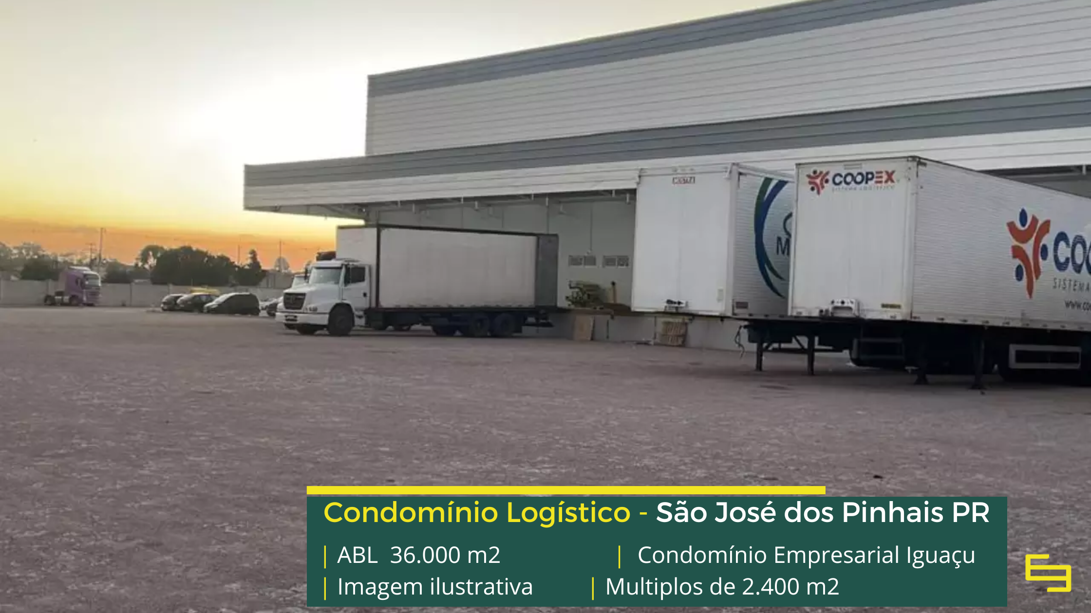 Galpão para locação em São José dos Pinhais - Condomínio Empresarial Iguaçu. Galpões/Armazéns/Condomínios logísticos para alugar no Paraná