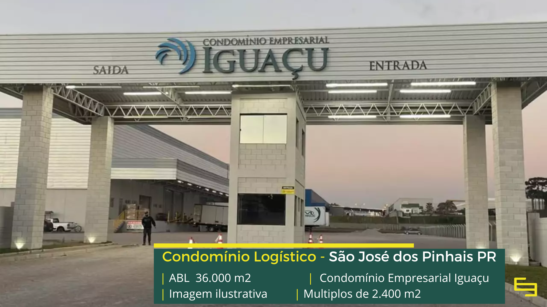 Galpão para locação em São José dos Pinhais - Condomínio Empresarial Iguaçu. Galpões/Armazéns/Condomínios logísticos para alugar no Paraná