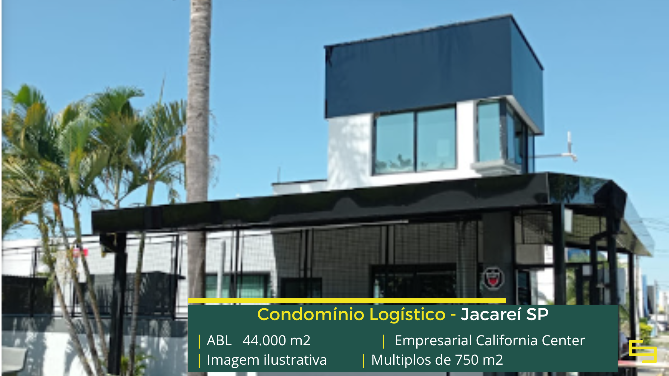 Aluguel de galpão em Jacareí SP c - Empresarial California Center. Galpões/Armazéns/Condomínios logísticos e industriais para alugar
