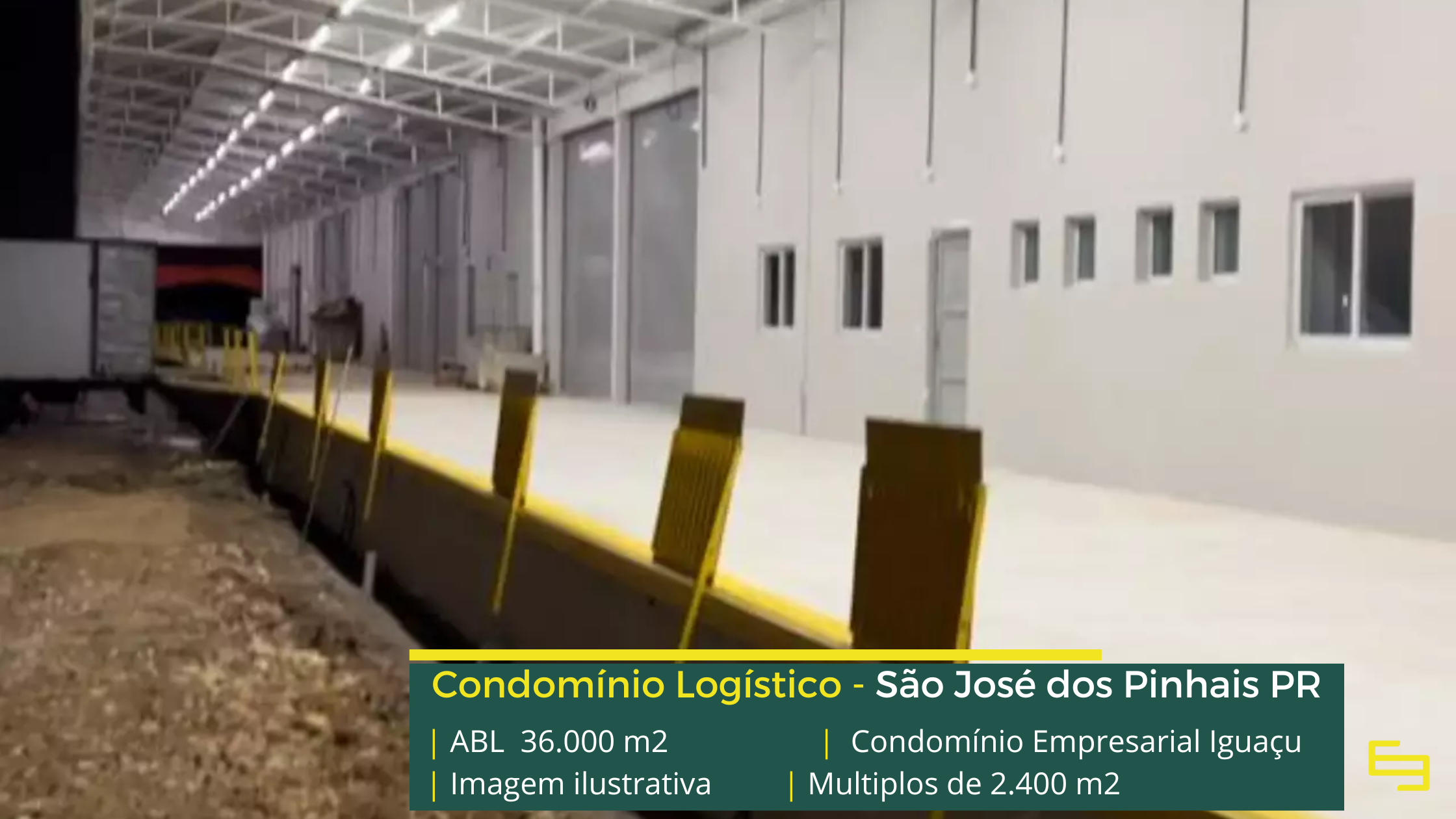 Galpão para locação em São José dos Pinhais - Condomínio Empresarial Iguaçu. Galpões/Armazéns/Condomínios logísticos para alugar no Paraná