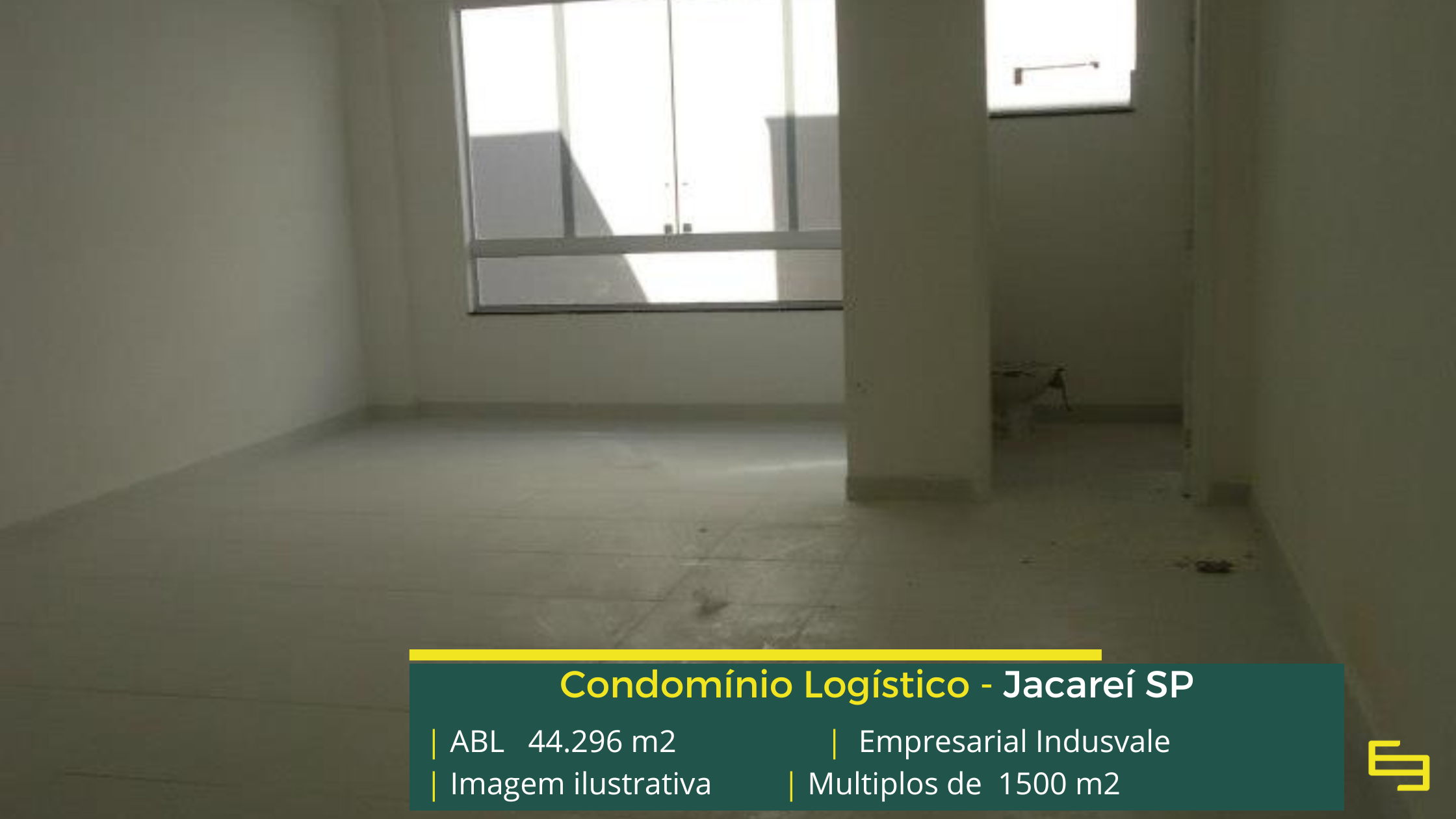 Locação de galpão em Jacareí - Condomínio Indusvale. Galpões em Jacareí SP com portaria e segurança, docas, piso industrial e portaria 24 hs