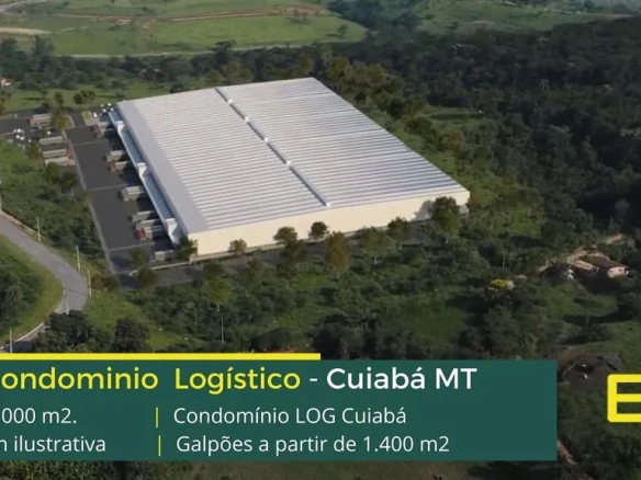 Aluguel de galpão em Cuiabá MT - LOG Cuiabá. Galpões com docas, altura de 12 metros, piso industrial, sprinklers. Portaria e segurança