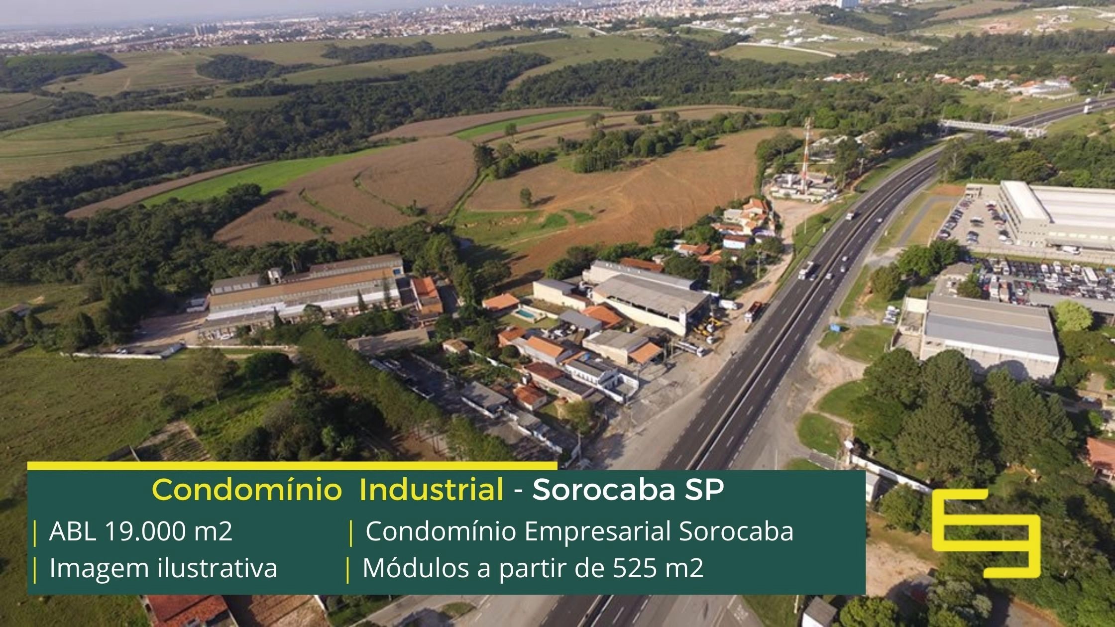 Aluguel de galpão industrial em Sorocaba em condomínio com fácil acesso a Rodovia Raposo Tavares e as cidades de Itu e São Roque