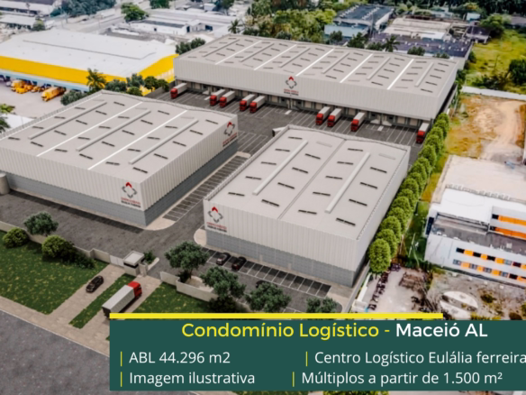 Condomínio logístico em Maceió AL com localização estratégica, infraestrutura moderna e excelente acesso para operações logísticas.