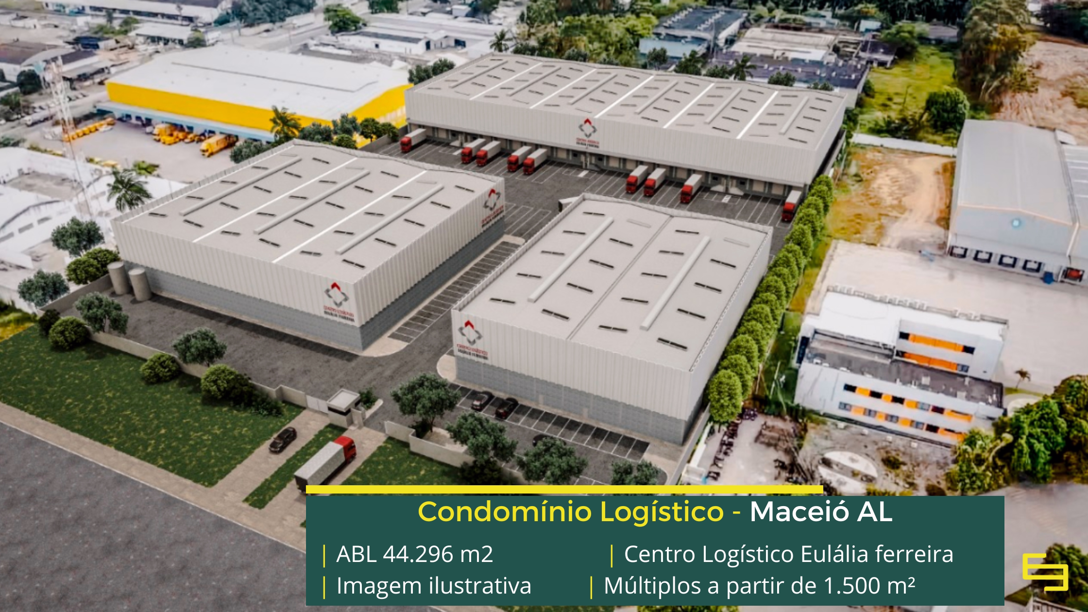 Condomínio logístico em Maceió AL com localização estratégica, infraestrutura moderna e excelente acesso para operações logísticas.