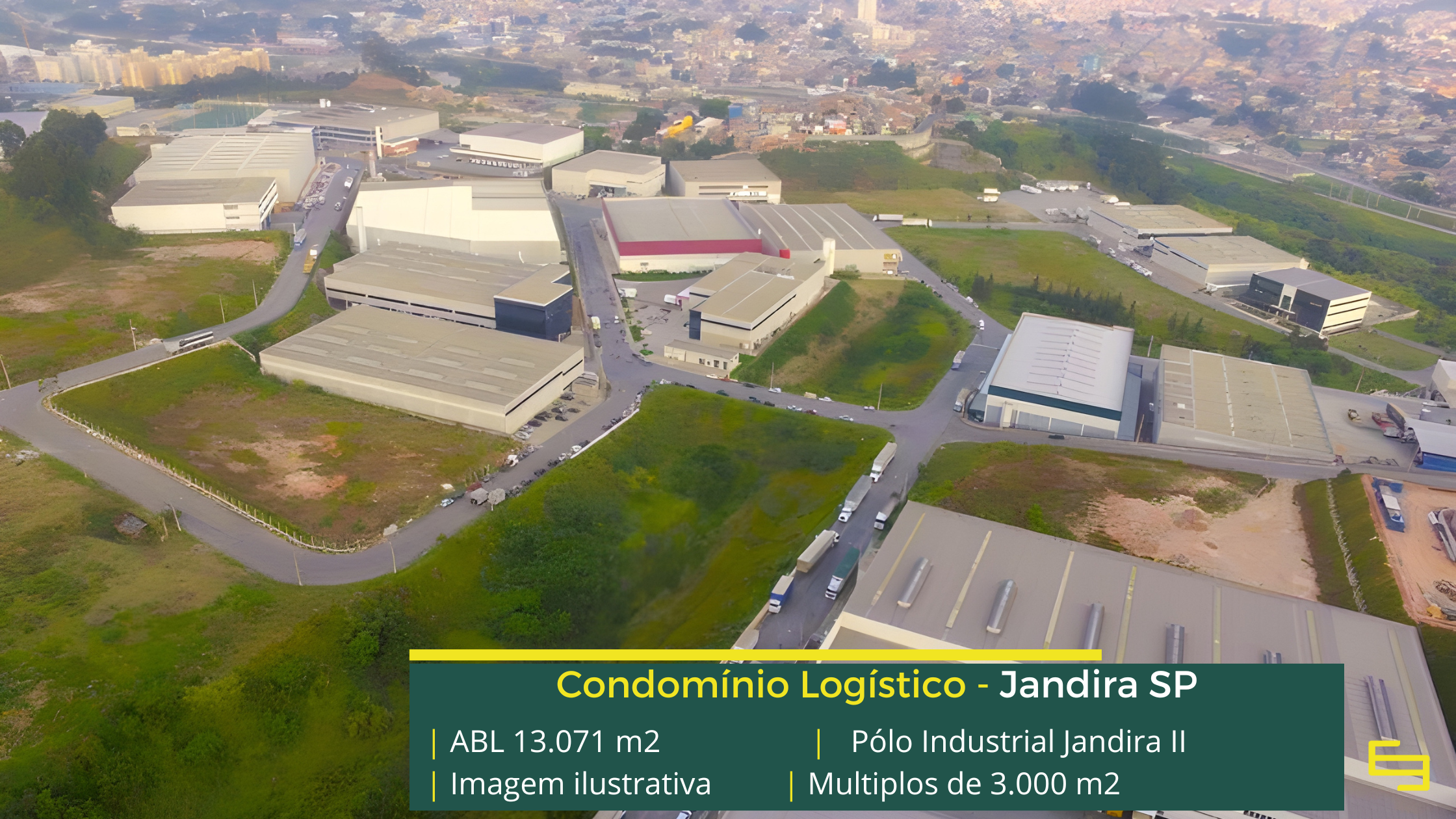 Galpões para locação em Jandira-Pólo Industrial Jandira 2. Galpões/Armazéns/Condomínios logísticos e industriais para alugar em Jandira - SP.