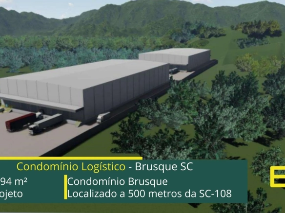 Aluguel de galpão em Brusque - Condomínio Brusque. Galpões/Armazéns/Condomínios logísticos e industriais para alugar em Brusque - SC.