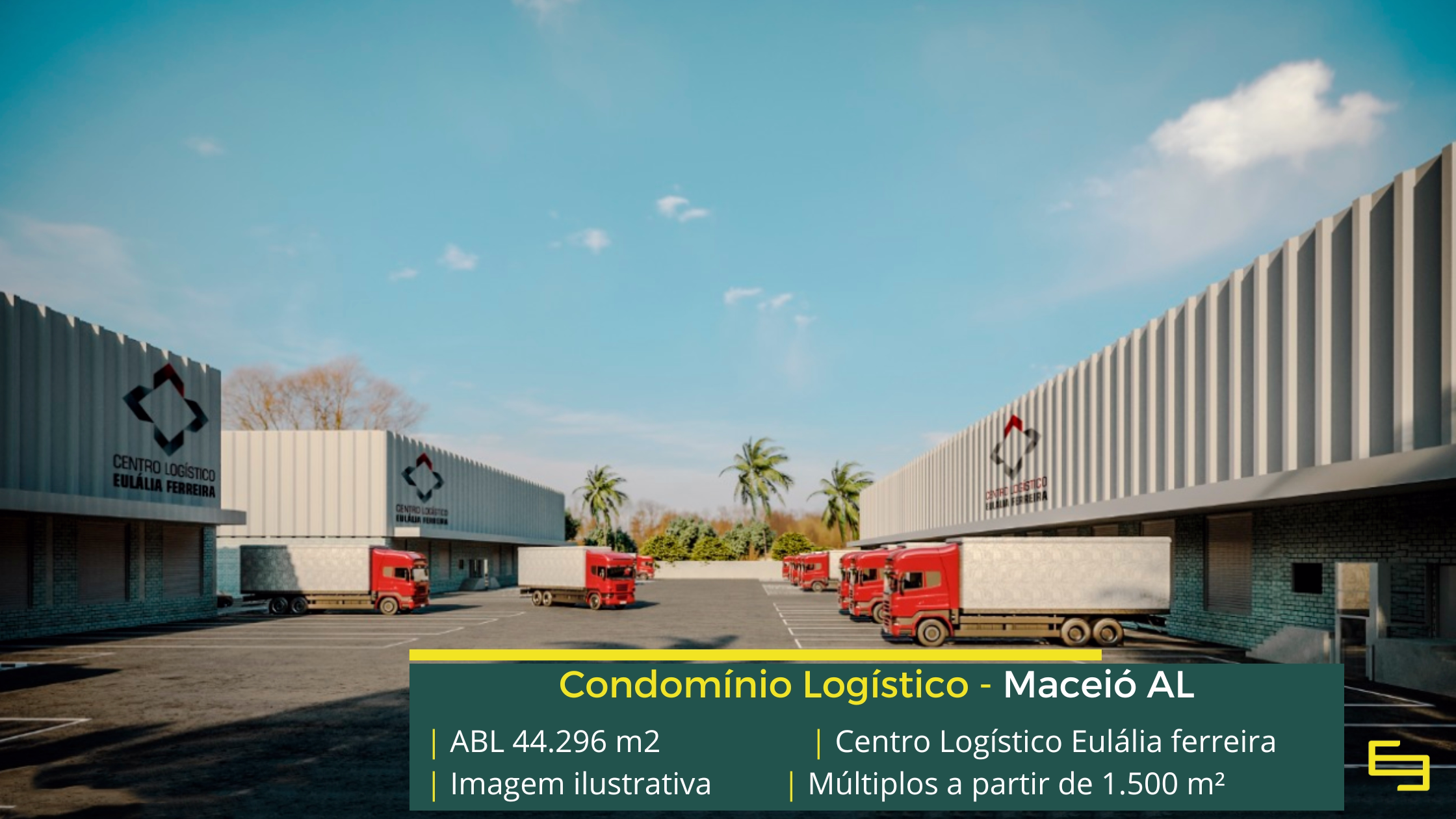 Condomínio logístico em Maceió AL com localização estratégica, infraestrutura moderna e excelente acesso para operações logísticas.
