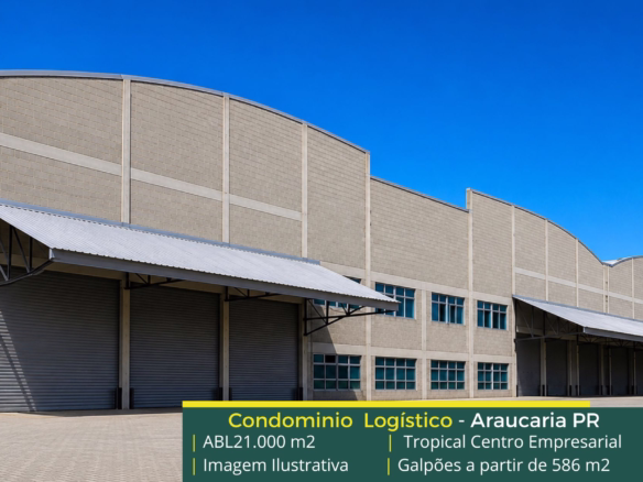 Aluguel de galpão em Araucária PR com localização estratégica, infraestrutura moderna, docas e excelente acesso para operações logísticas.