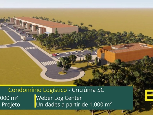 Locação de galpão em Criciúma - Weber Log Center. GalpõesArmazénsCondomínios logísticos e industriais para alugar em Criciúma - SC. (1)