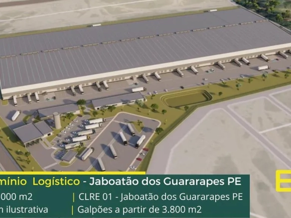 Galpão para alugar em Recife PE – Condomínio CLRE 1 Jaboatão. Portaria e segurança. Galpões com docas, altura de 12 metros, piso industrial