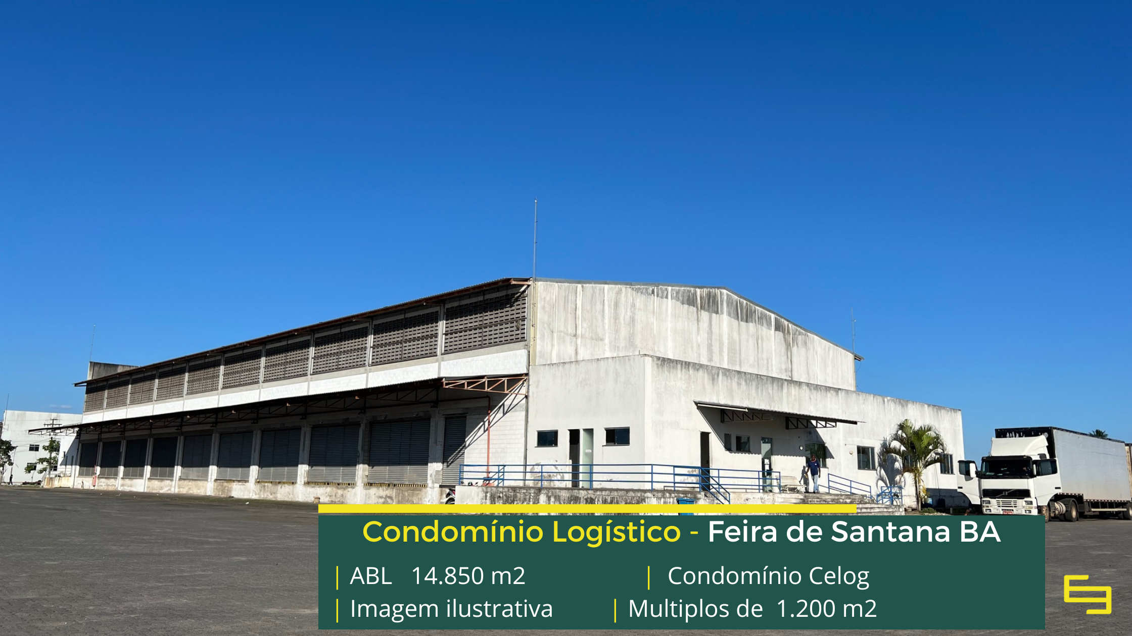 Galpão para locação em Feira de Santana - Condomínio Celog. Galpões/Armazéns/Condomínios logísticos e industriais para alugar na Bahia.