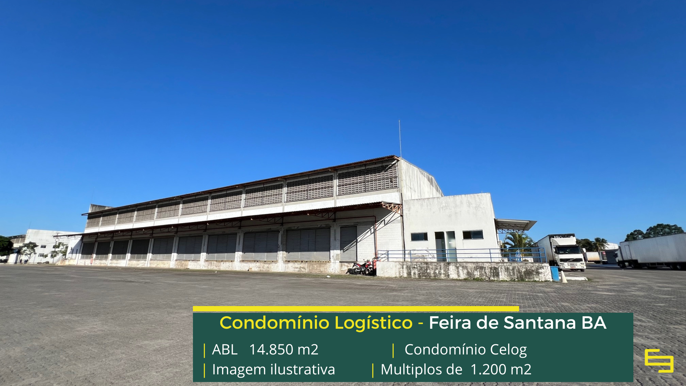 Galpão para locação em Feira de Santana - Condomínio Celog. Galpões/Armazéns/Condomínios logísticos e industriais para alugar na Bahia.