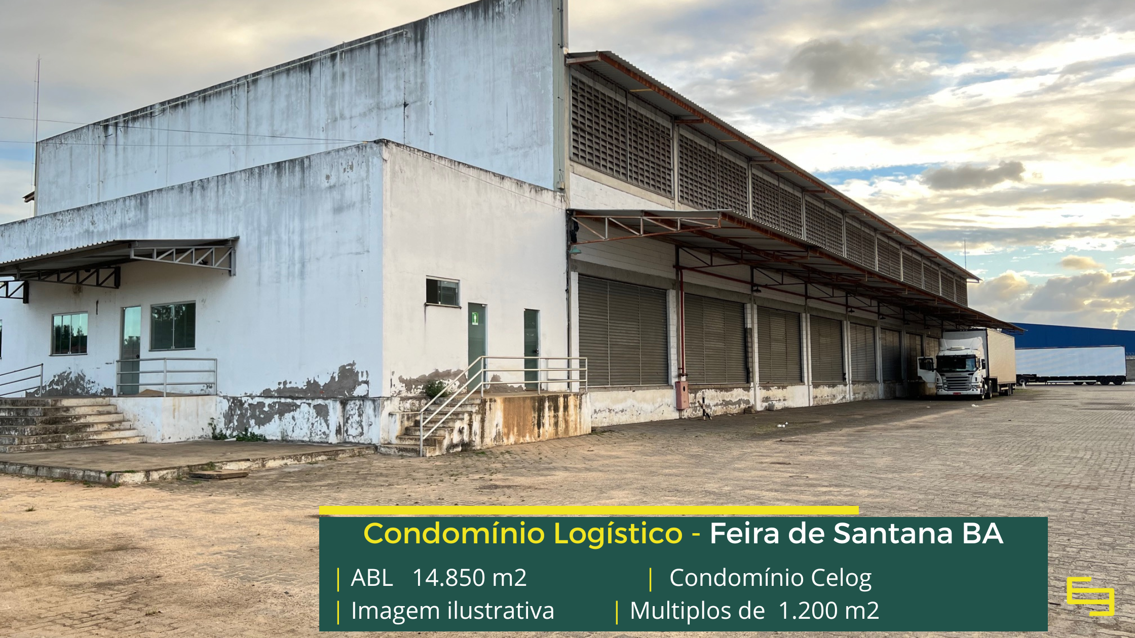 Galpão para locação em Feira de Santana - Condomínio Celog. Galpões/Armazéns/Condomínios logísticos e industriais para alugar na Bahia.