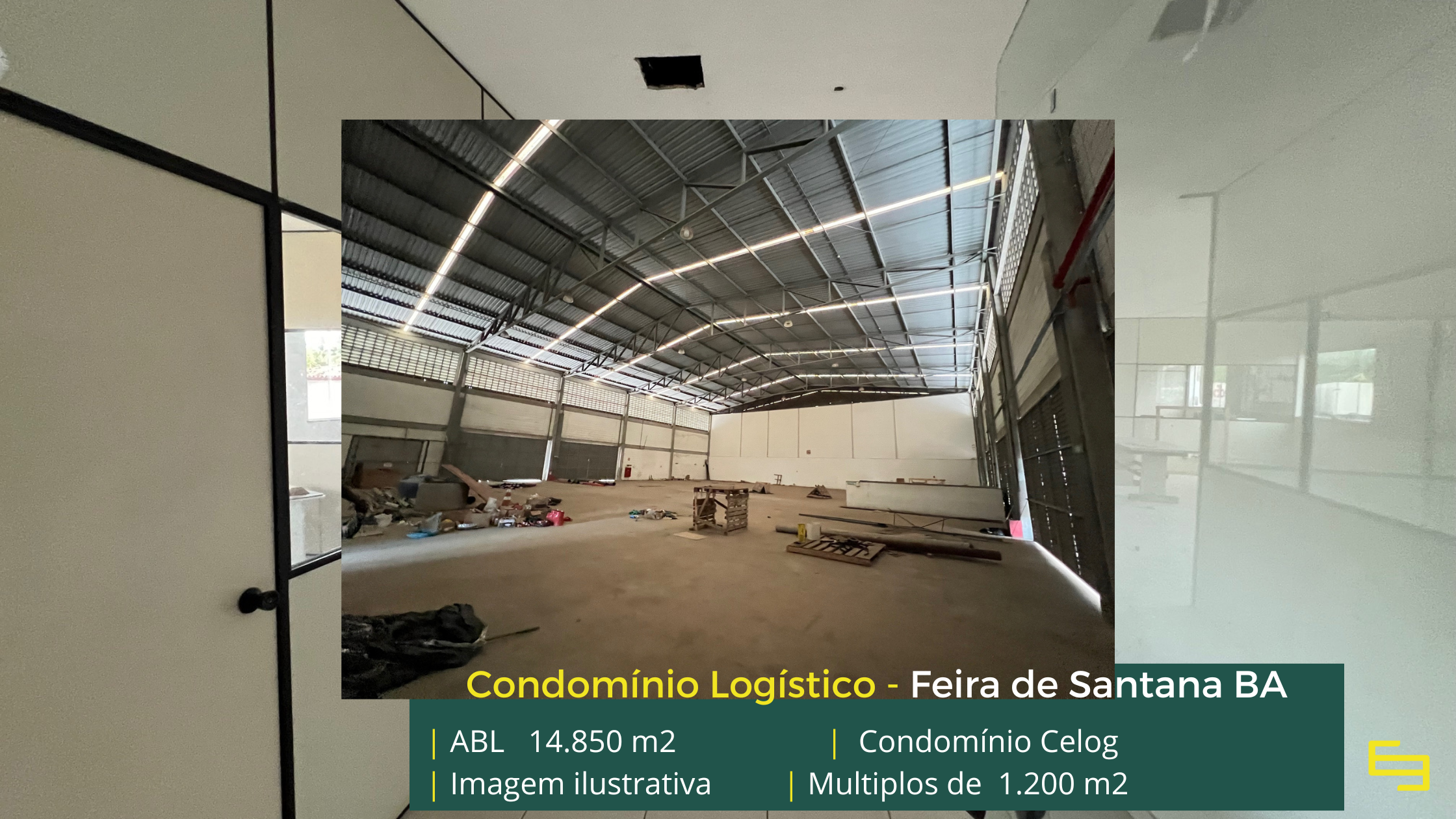 Galpão para locação em Feira de Santana - Condomínio Celog. Galpões/Armazéns/Condomínios logísticos e industriais para alugar na Bahia.