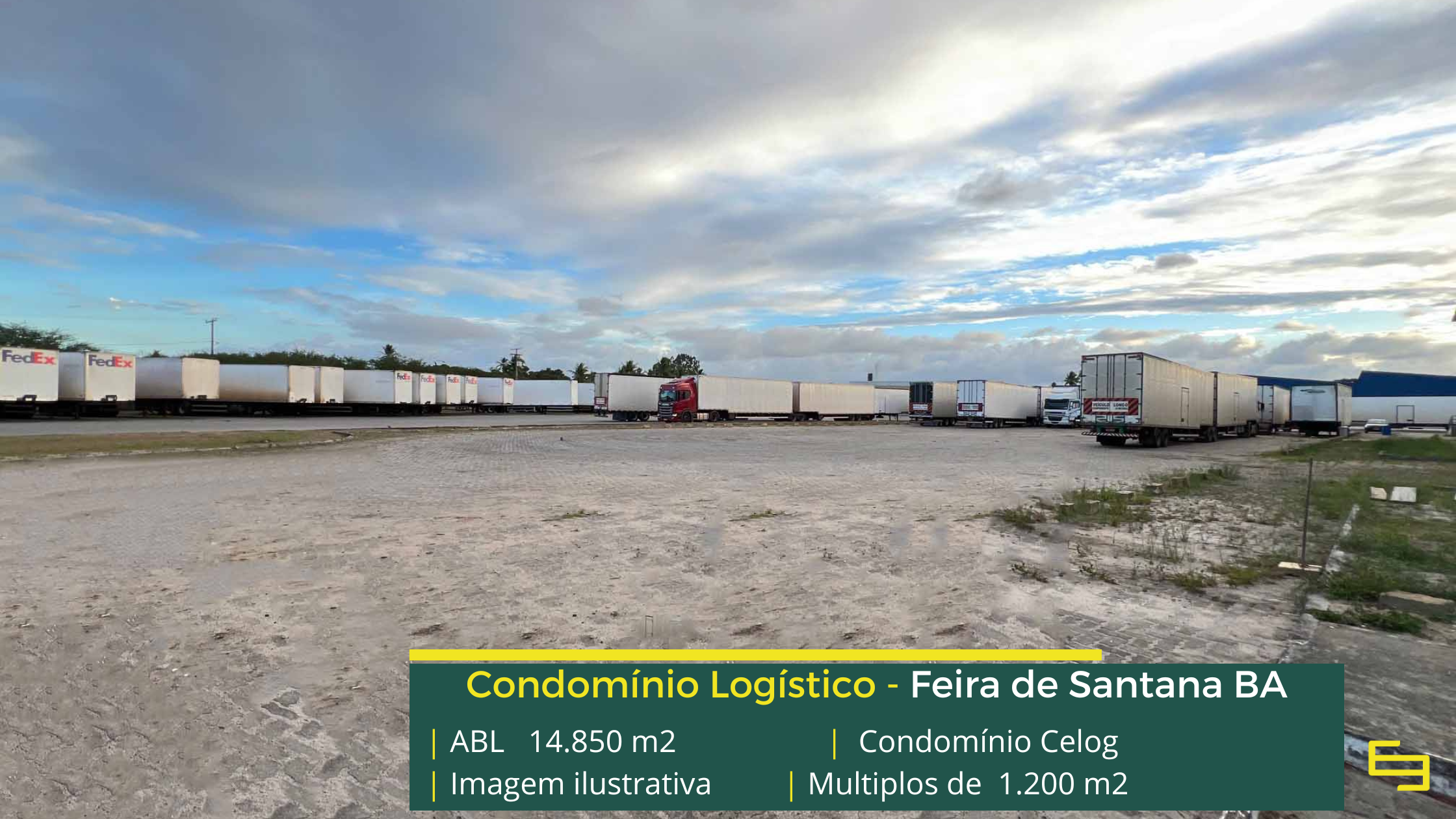 Galpão para locação em Feira de Santana - Condomínio Celog. Galpões/Armazéns/Condomínios logísticos e industriais para alugar na Bahia.