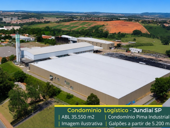 Galpão Para alugar em Jundiaí SP - Condomínio Pima. Galpões logísticos e industriais para alugar na Jundiaí - SP, com portaria e segurança