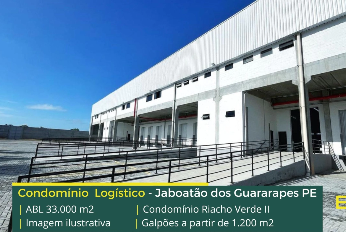 Galpão para alugar em Jaboatão dos Guararapes PE - Riacho Verde 2. Aluguel de galpão em Jaboatão dos Guararapes com docas e segurança 24 hs