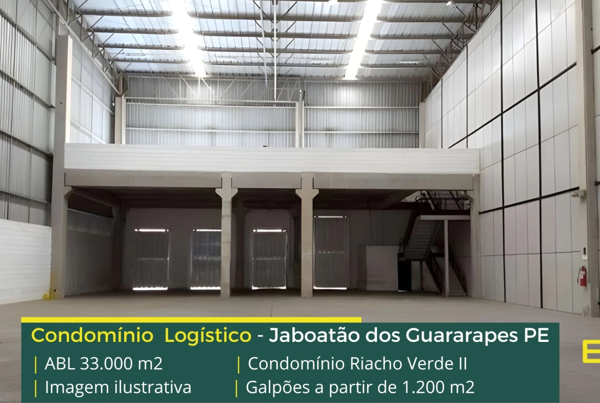 Armazém em Jaboatão dos Guararapes - Riacho Verde 2. Aluguel de galpão em Jaboatão dos Guararapes em condomínio logístico com docas