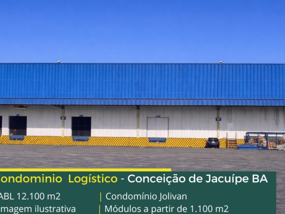 Galpão em Conceição do Jacuípe - Condomínio Jolivan. Galpões/Armazéns/Condomínios logísticos e industriais para alugar Jacuípe com docas